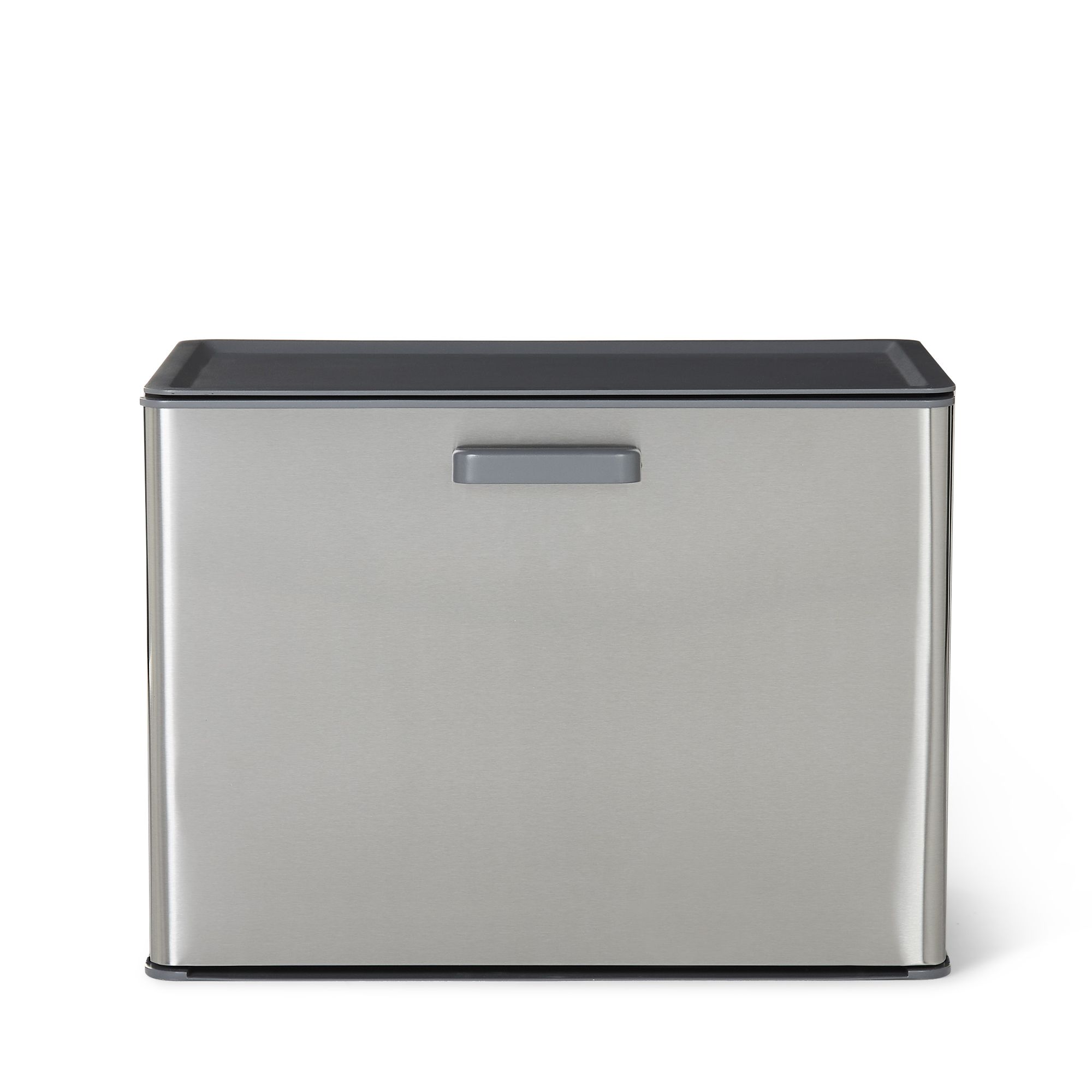 GoodHome Kora Anthracite Rectangular Integrated Kitchen Pull-Out Bin, 30L | Compare The Build