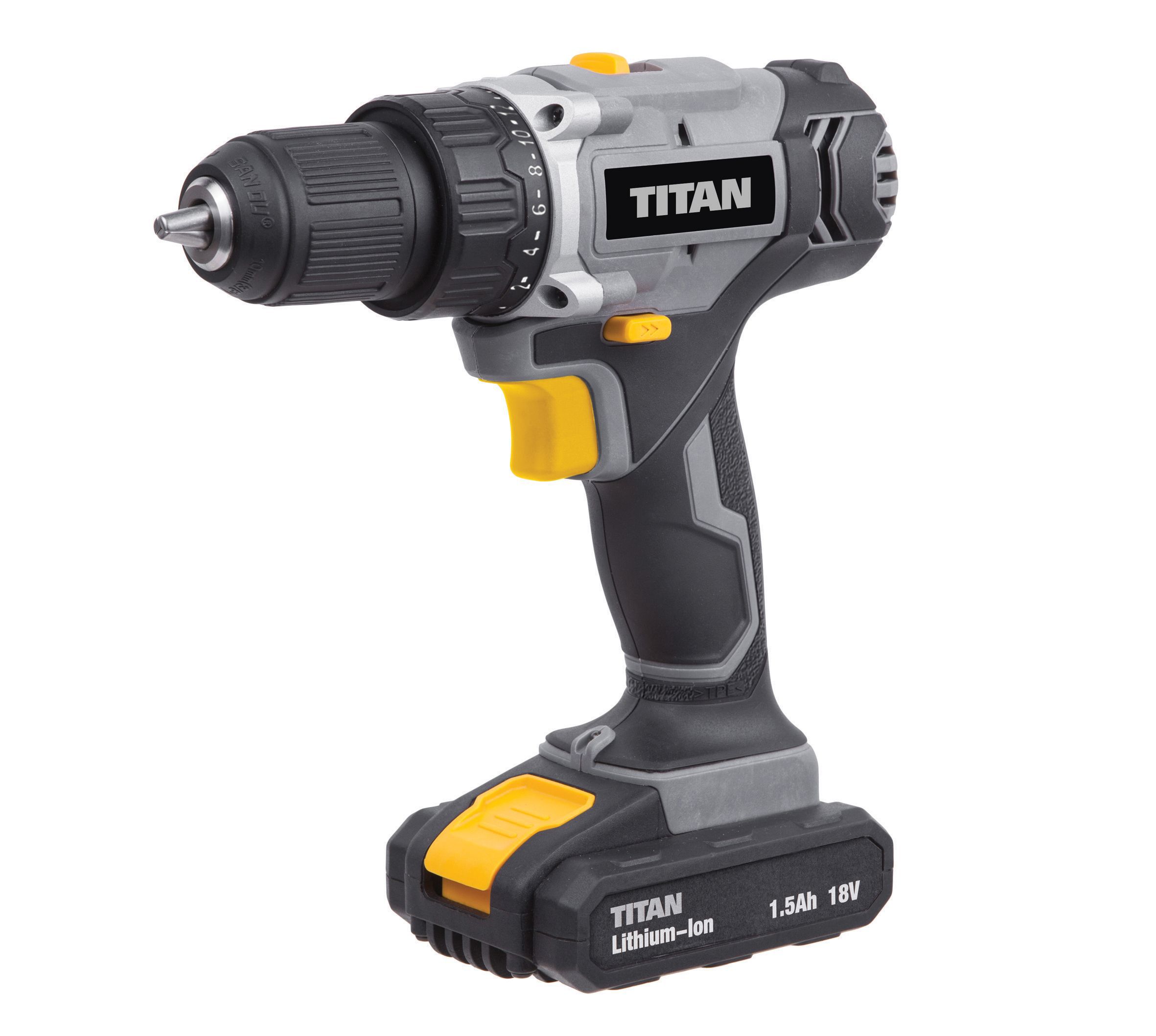 Titan Cordless 18V Li-Ion Cordless Drill Driver 2 Batteries Tti700Ddh | Compare The Build