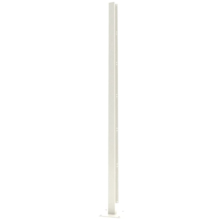 Aluminium Single Post With Base For Privacy Screen - 1800mm x 60mm x 60mm Cream Price Comparisons | Compare The Build