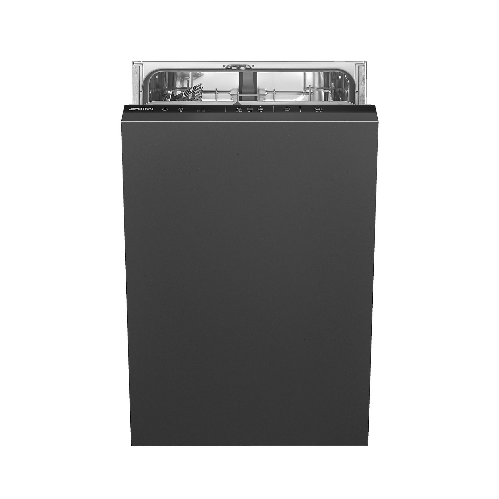 Smeg DI4522 Fully Integrated Slimline Dishwasher - Black Control Panel with Fixed Door Fixing Kit Price Comparisons | Compare The Build