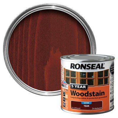 Ronseal Teak High Satin Sheen Wood Stain, 250 Price Comparisons | Compare The Build