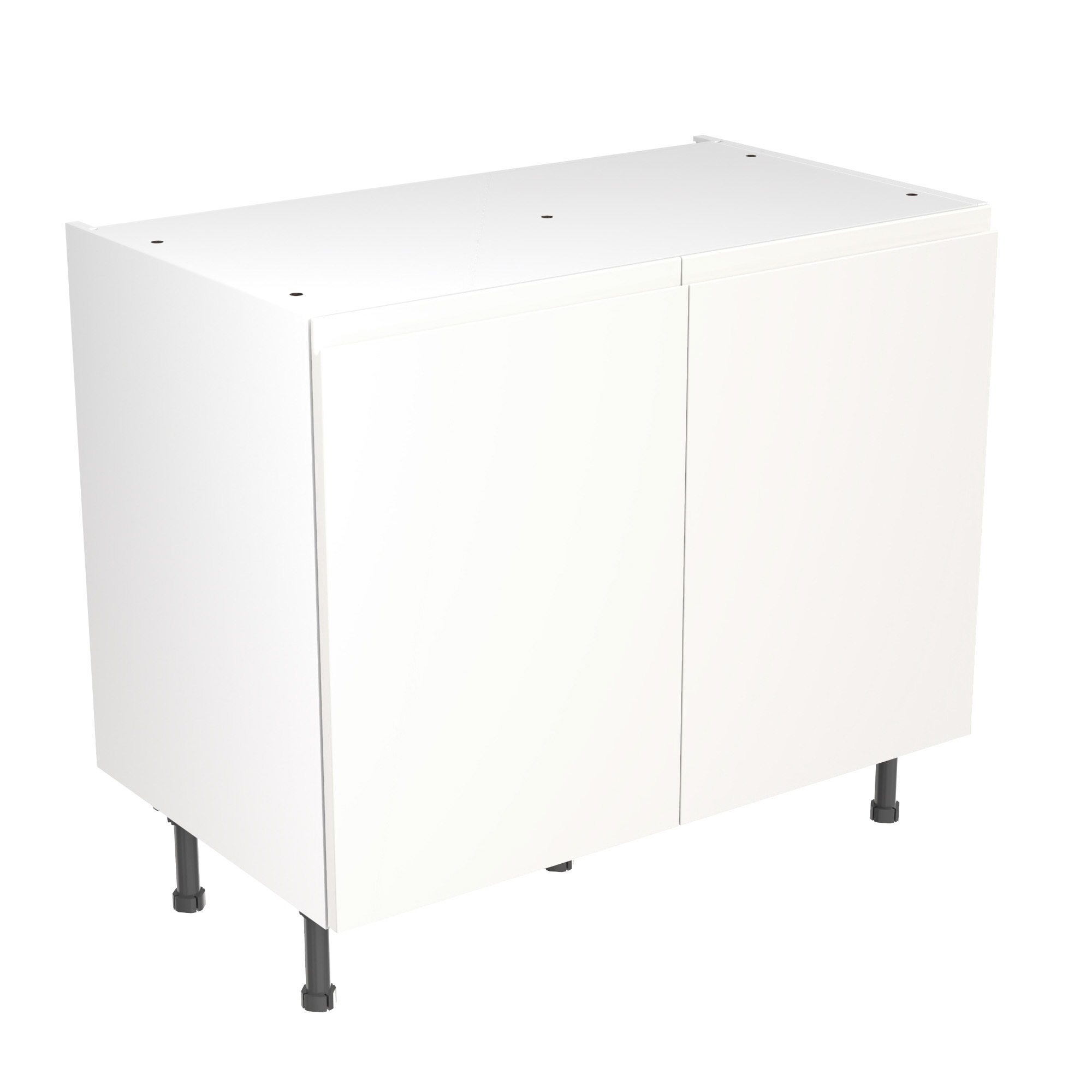 Flatpack Base Unit J-pull Super Gloss White 1000mm - FKKJ0008 Price Comparisons | Compare The Build