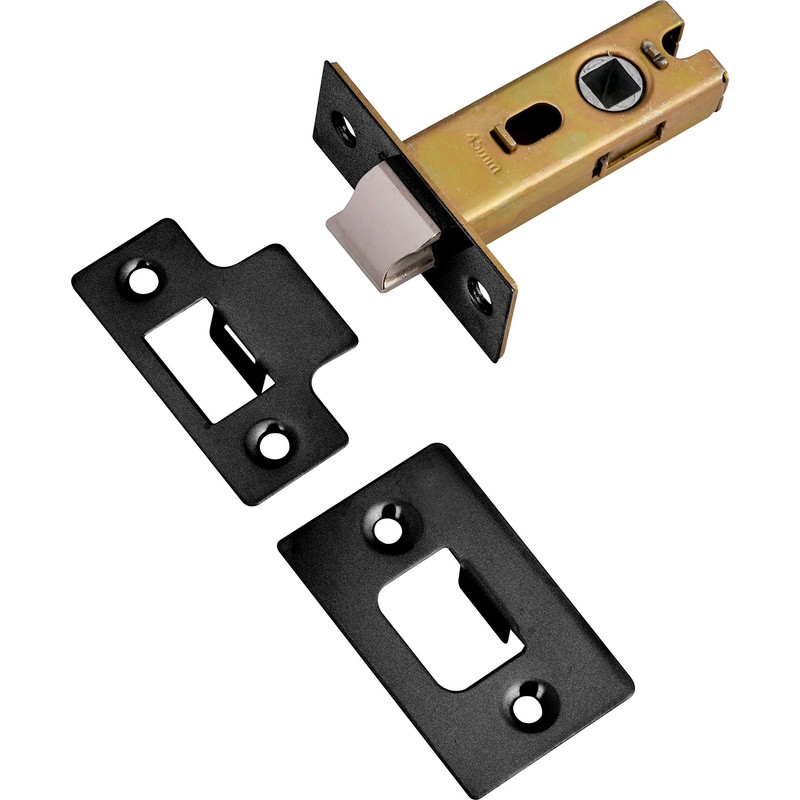 Premium Sprung Bolt Through Tubular Mortice Latch 64mm in Black Price Comparisons | Compare The Build