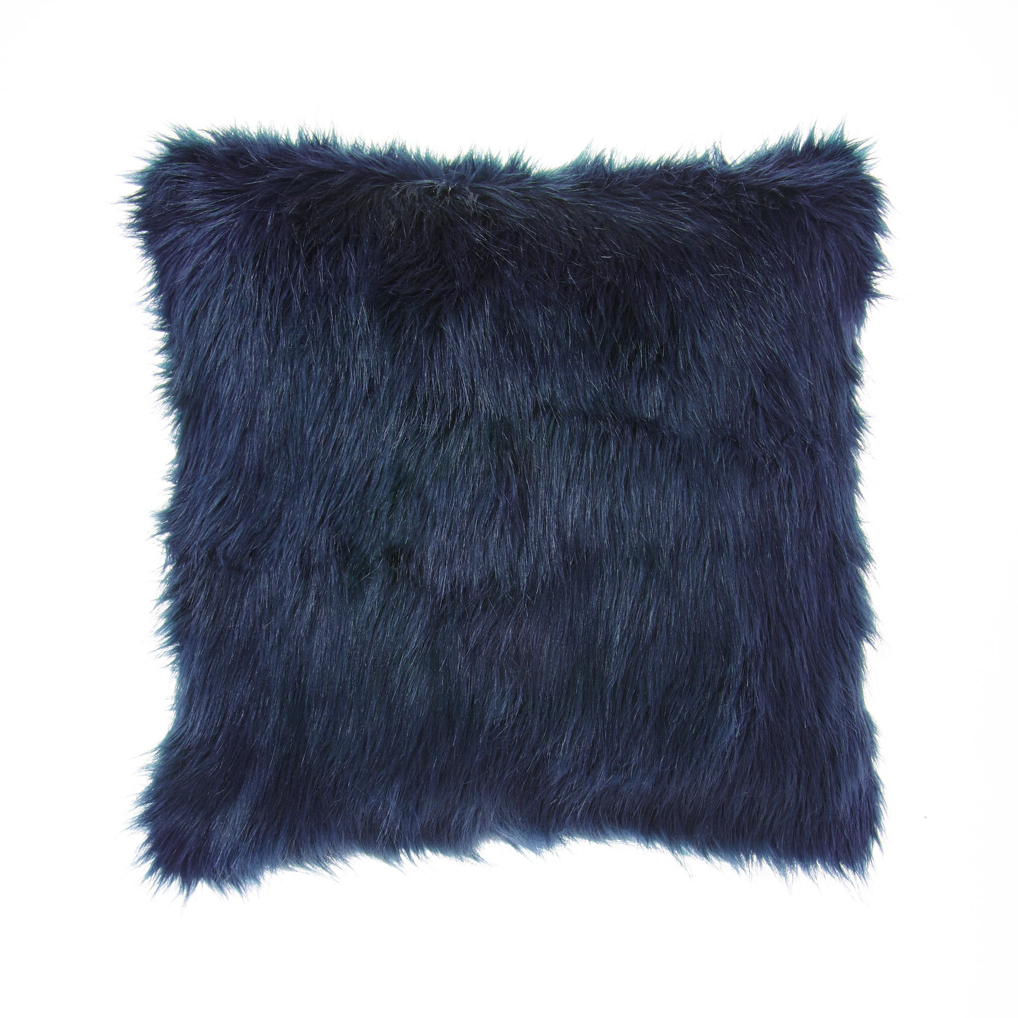 Fluffy Faux Fur Cushion Cover Navy Price Comparisons | Compare The Build