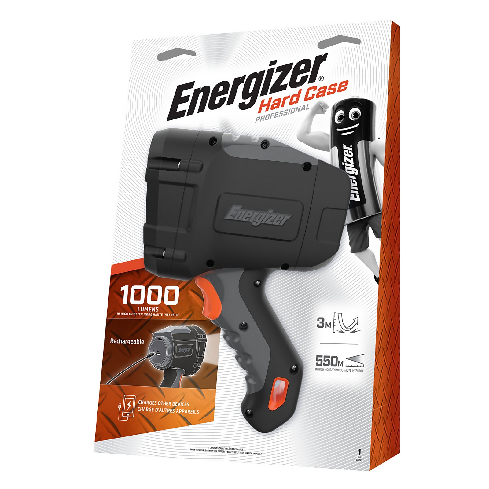 Energizer Hard Case Professional Recharge Spotlight | Compare The Build