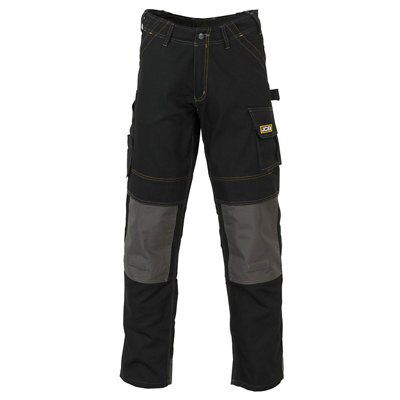 Jcb Cheadle Pro Black & Grey Trousers, W32" L32" Price Comparisons | Compare The Build