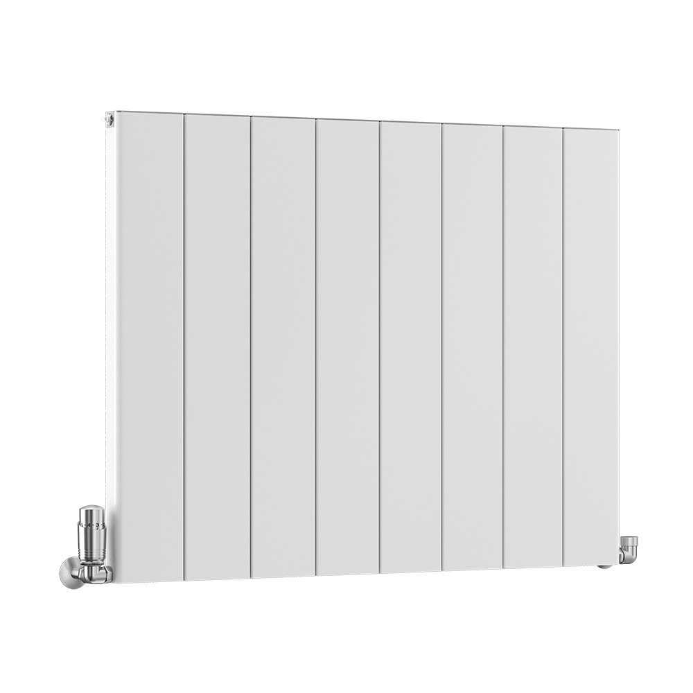 Nordic Beta Aluminium Designer Horizontal Radiator, Gloss White, 634mm x 820mm Price Comparisons | Compare The Build