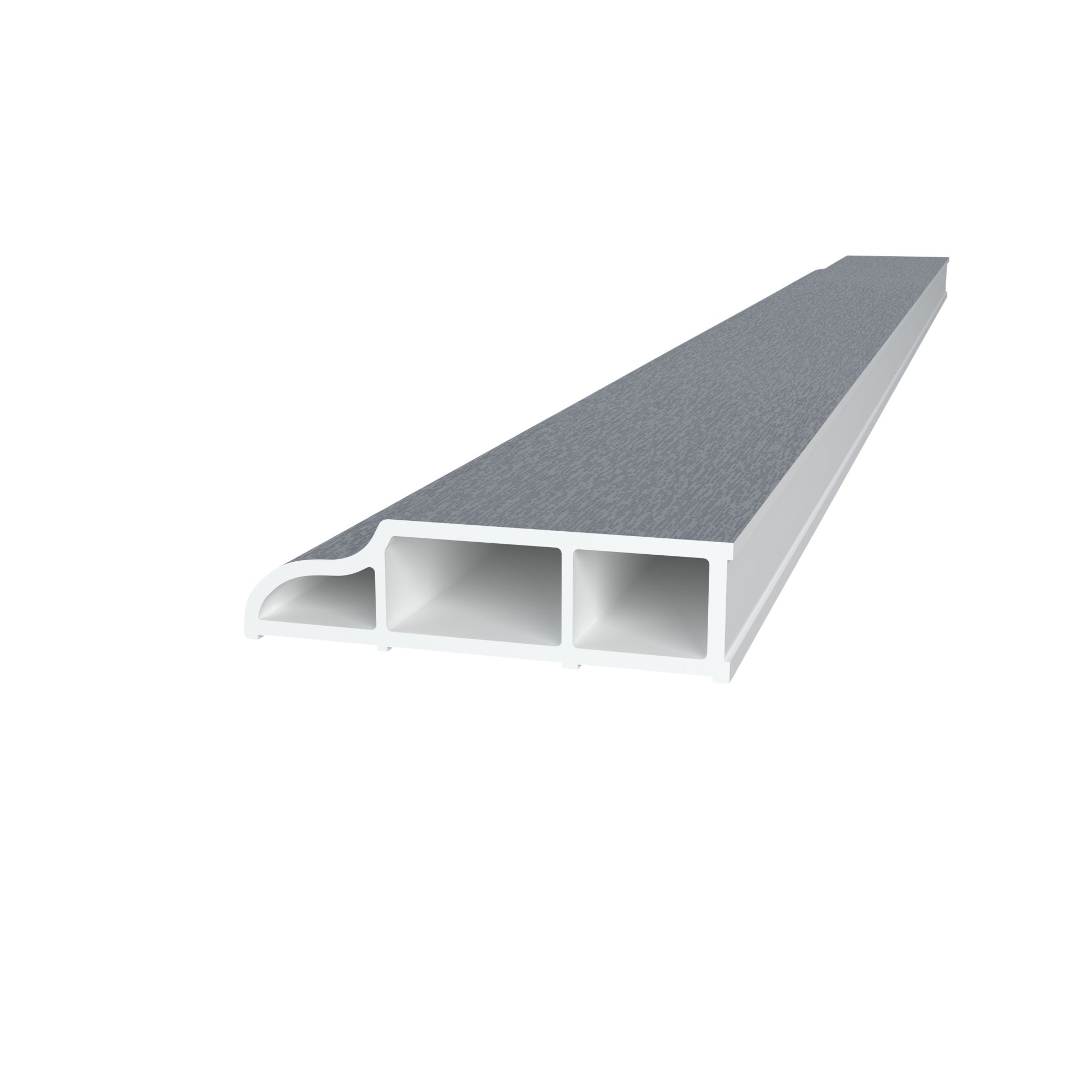 Crystal Grey Polyvinyl Chloride (Pvc) Architrave, (L)2.5M (W)46mm Price Comparisons | Compare The Build