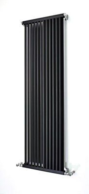 Accuro Korle Zephyra Vertical Designer Radiator, Black Anthracite Effect (W)468mm (H)1500mm Price Comparisons | Compare The Build