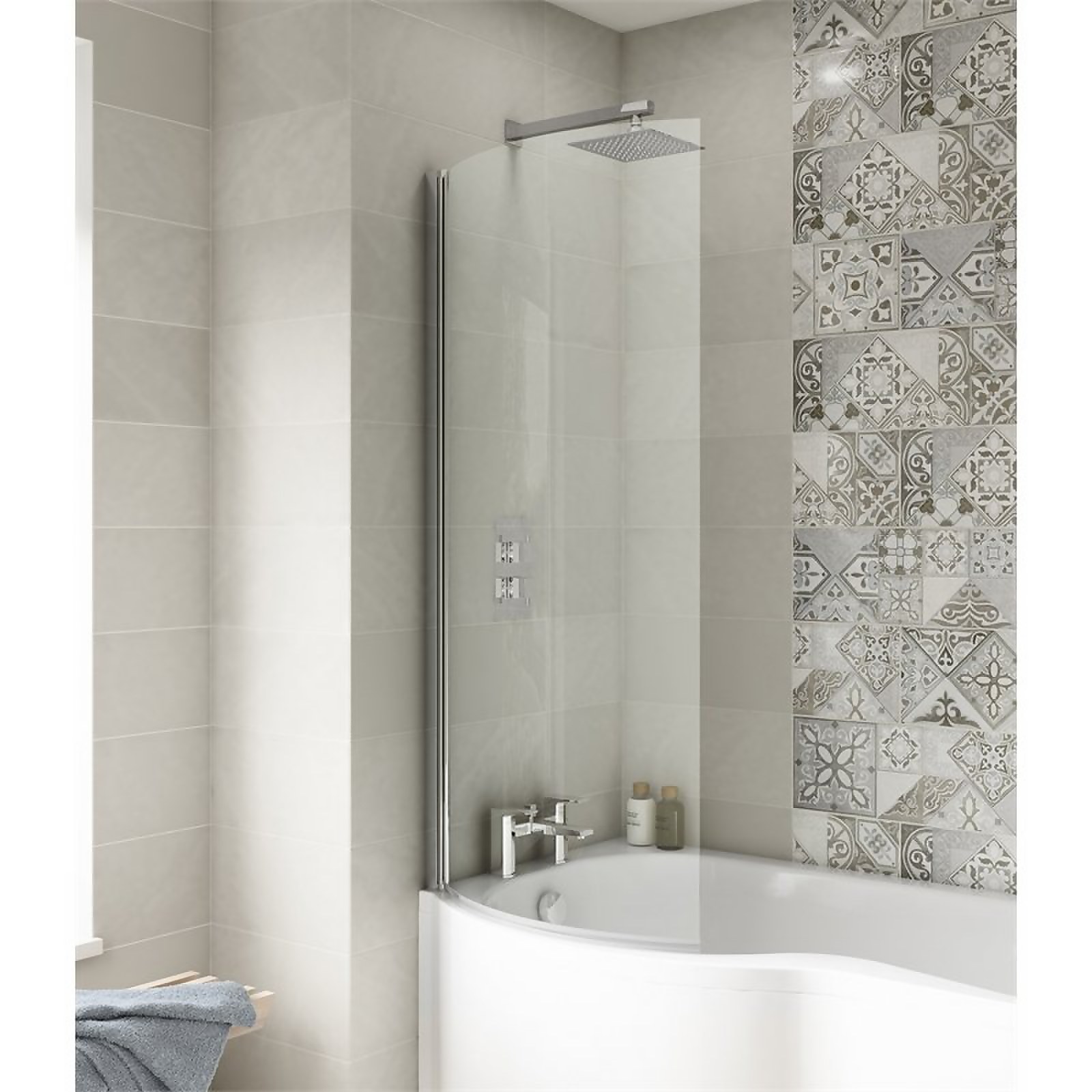 Balterley Curved P-Bath Screen - 6mm Price Comparisons | Compare The Build