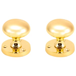 Victorian Mortice Door Knob Polished Brass - 1 Pair Price Comparisons | Compare The Build