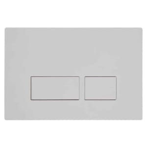 Abacus Flush Plate For Bathrooms  - White | Compare The Build