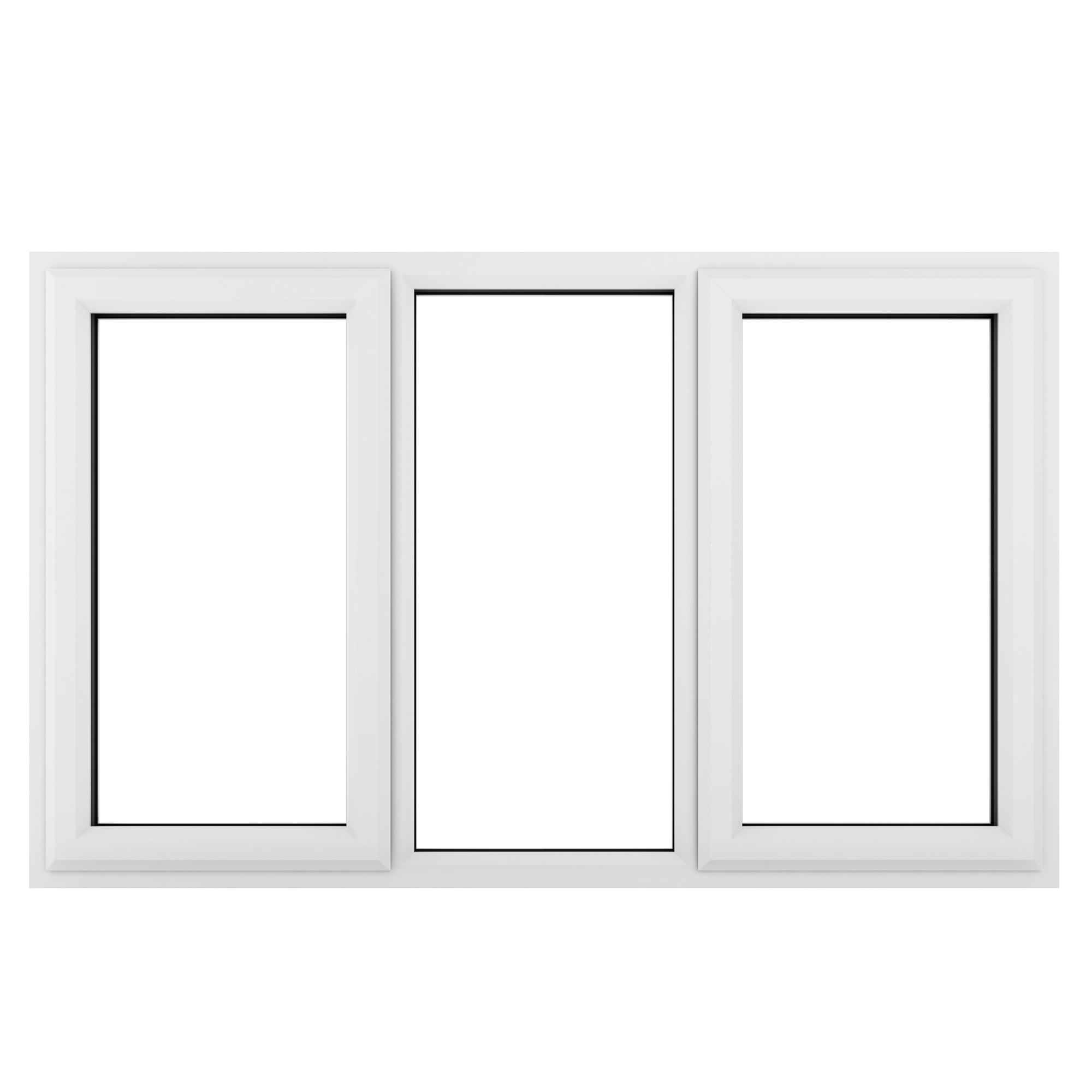 Crystal White Upvc Casement Clear Window 3P Left and Right Hand Opening 1770 mm x 1115 mm Price Comparisons | Compare The Build