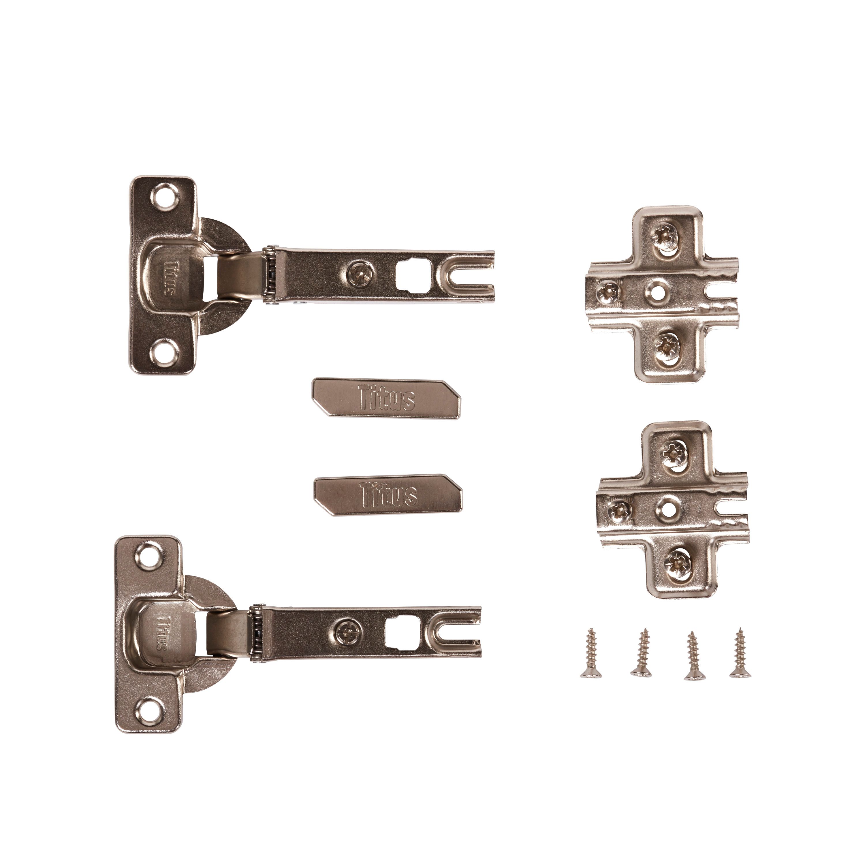 Titus Soft Close Fixings Sold Separately 110° Sprung Cabinet Hinge, Pair Price Comparisons | Compare The Build