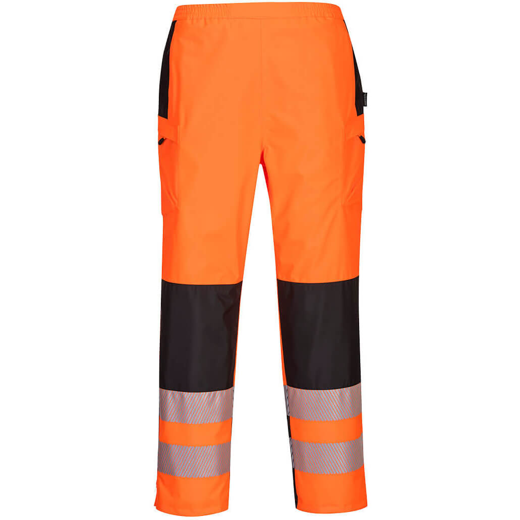 Oxford Weave 300D Class 2 PW3 Hi Vis Womens Waterproof Rain Trousers Orange / Black XL 31" Price Comparisons | Compare The Build
