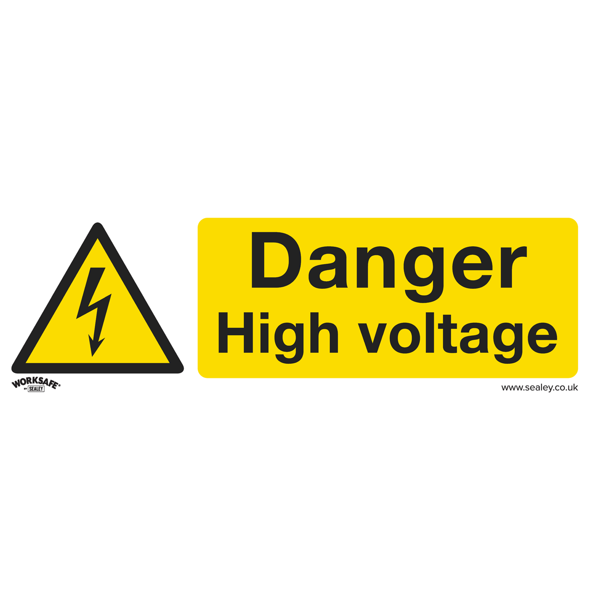 Sealey Self Adhesive Vinyl Danger High Voltage Sign Pack of 10 300mm 100mm Standard Price Comparisons | Compare The Build
