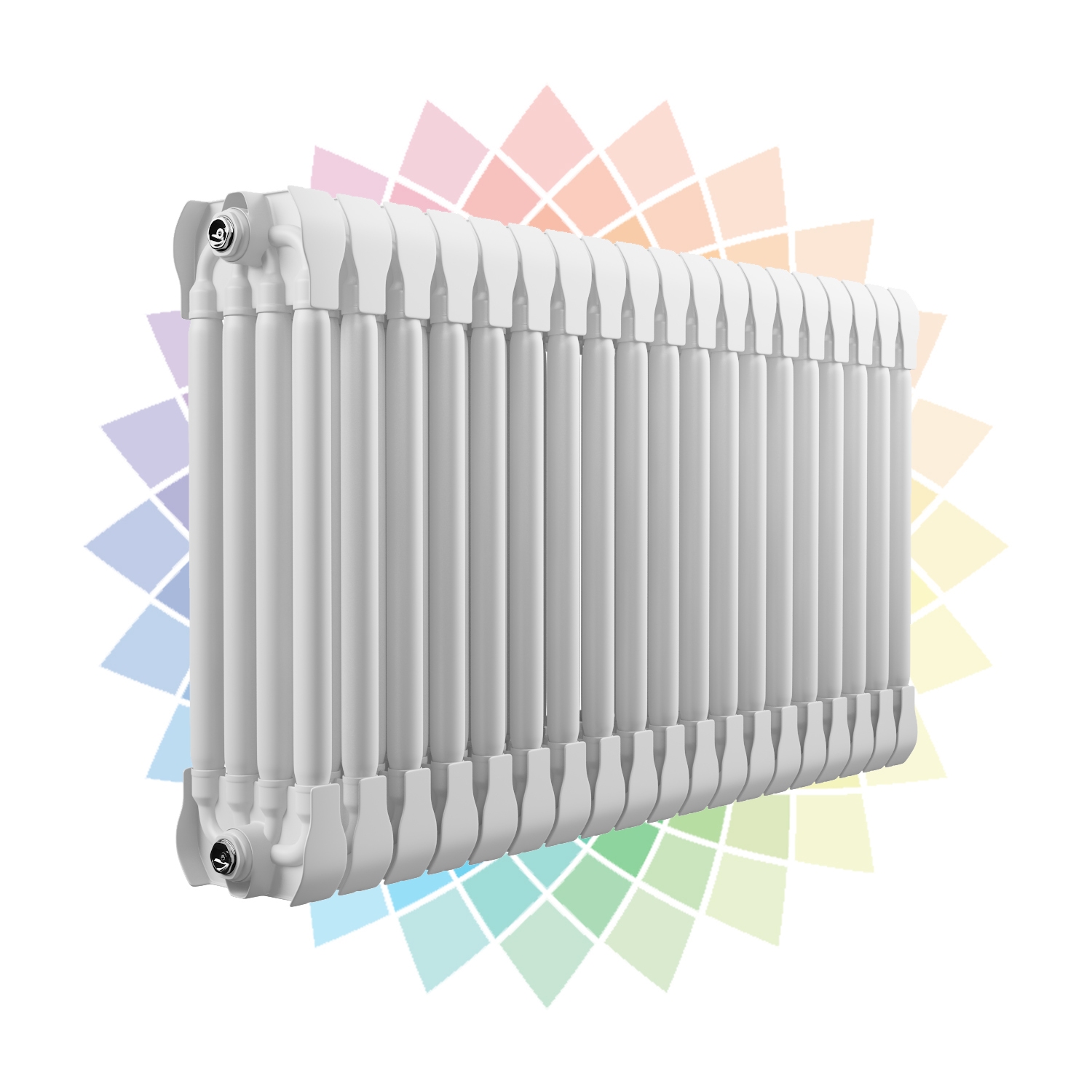 Apollo Monza Aluminium 4 Column Horizontal Radiator, Custom Colour, 420mm x 572mm | Compare The Build