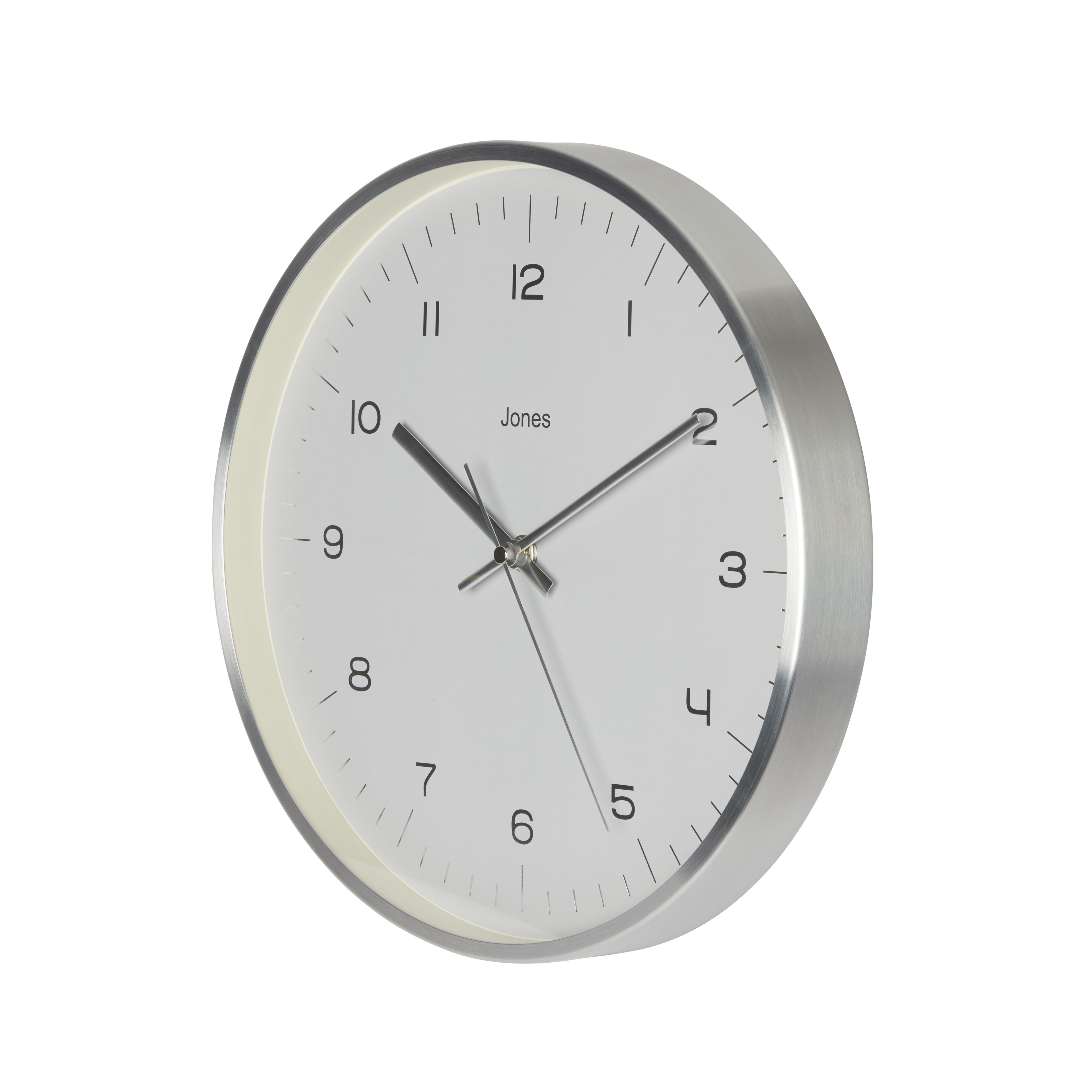 Jones Studio Contemporary Chrome Effect Clock Price Comparisons | Compare The Build