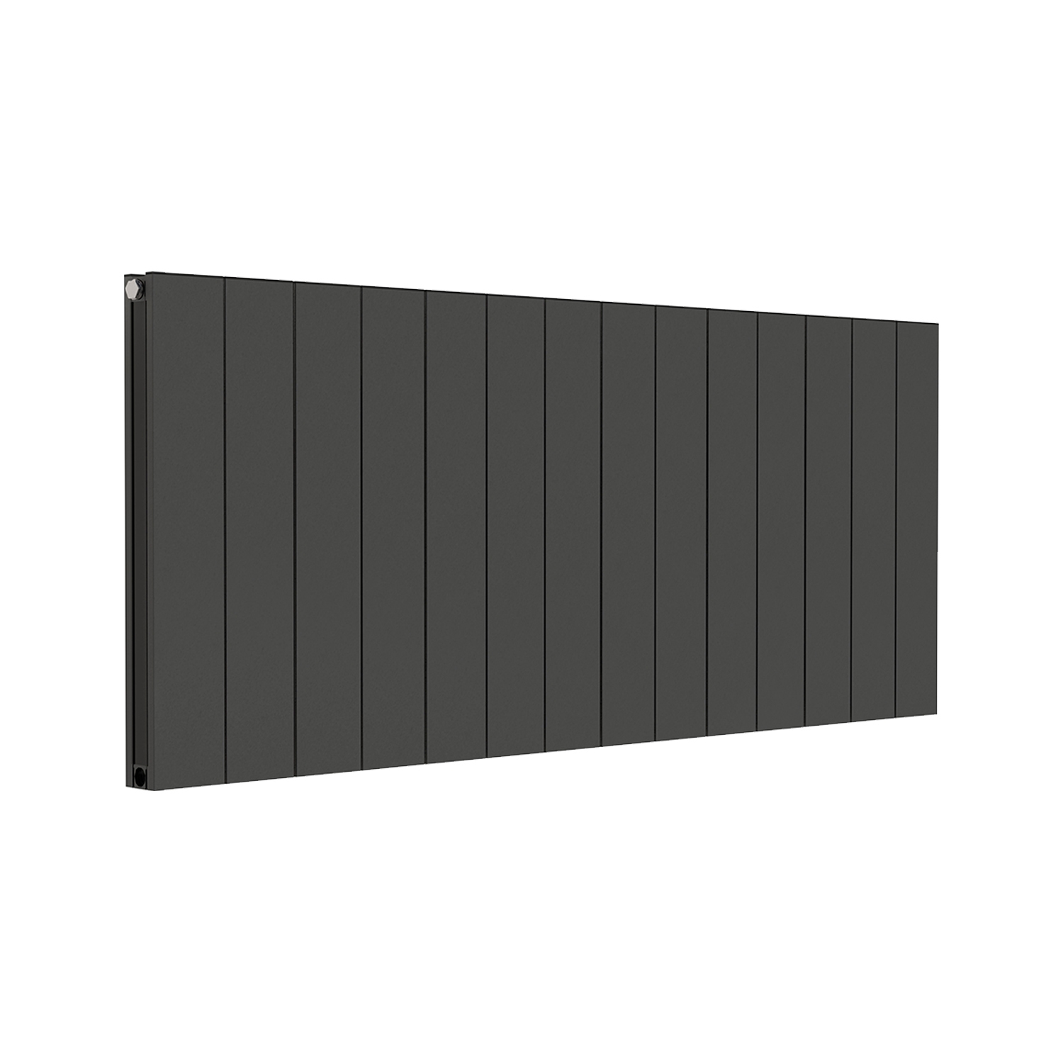 Towelrads Ascot Aluminium Horizontal Radiator, Anthracite, 600mm x 1432mm - Double Panel | Compare The Build