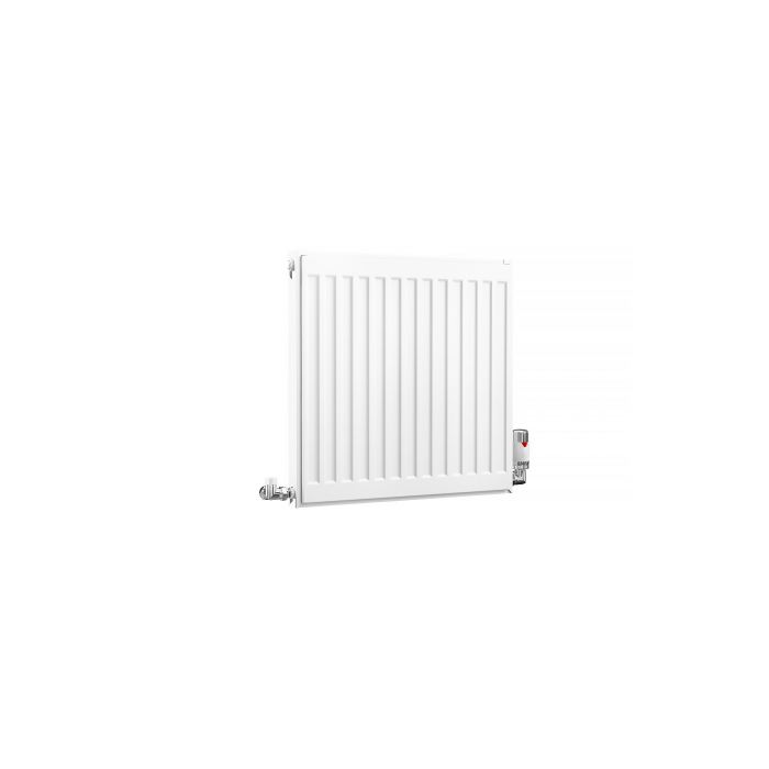 Kartell K-Rad Compact Horizontal Radiator, White, 500mm x 500mm - Single Panel, Single Convector | Compare The Build