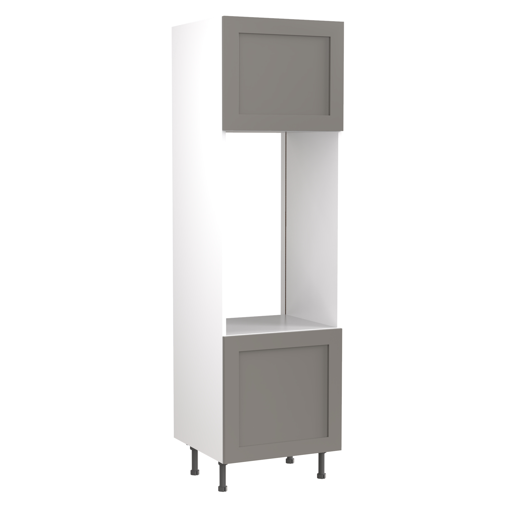 Flatpack Double Oven Tower Shaker Ultra Matt Dust Grey 600mm - FKKH0821 Price Comparisons | Compare The Build