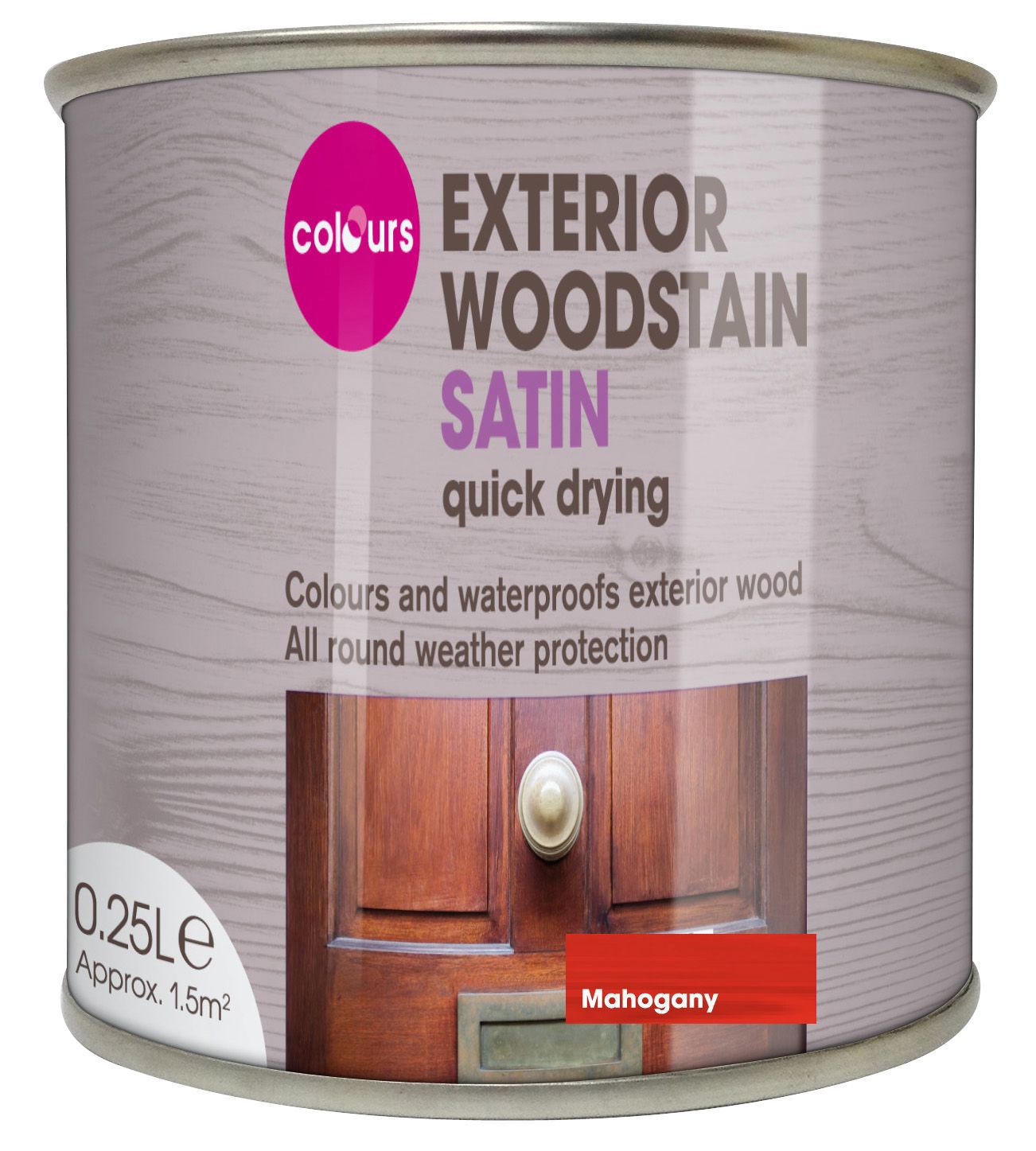 Colours Mahogany Satin Doors & Windows Wood Stain, 250Ml Price Comparisons | Compare The Build