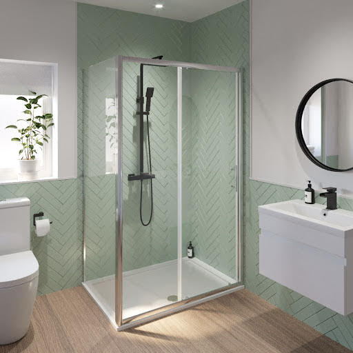 Luxura Sliding Shower Enclosure 1400 x 700mm - 6mm | Compare The Build