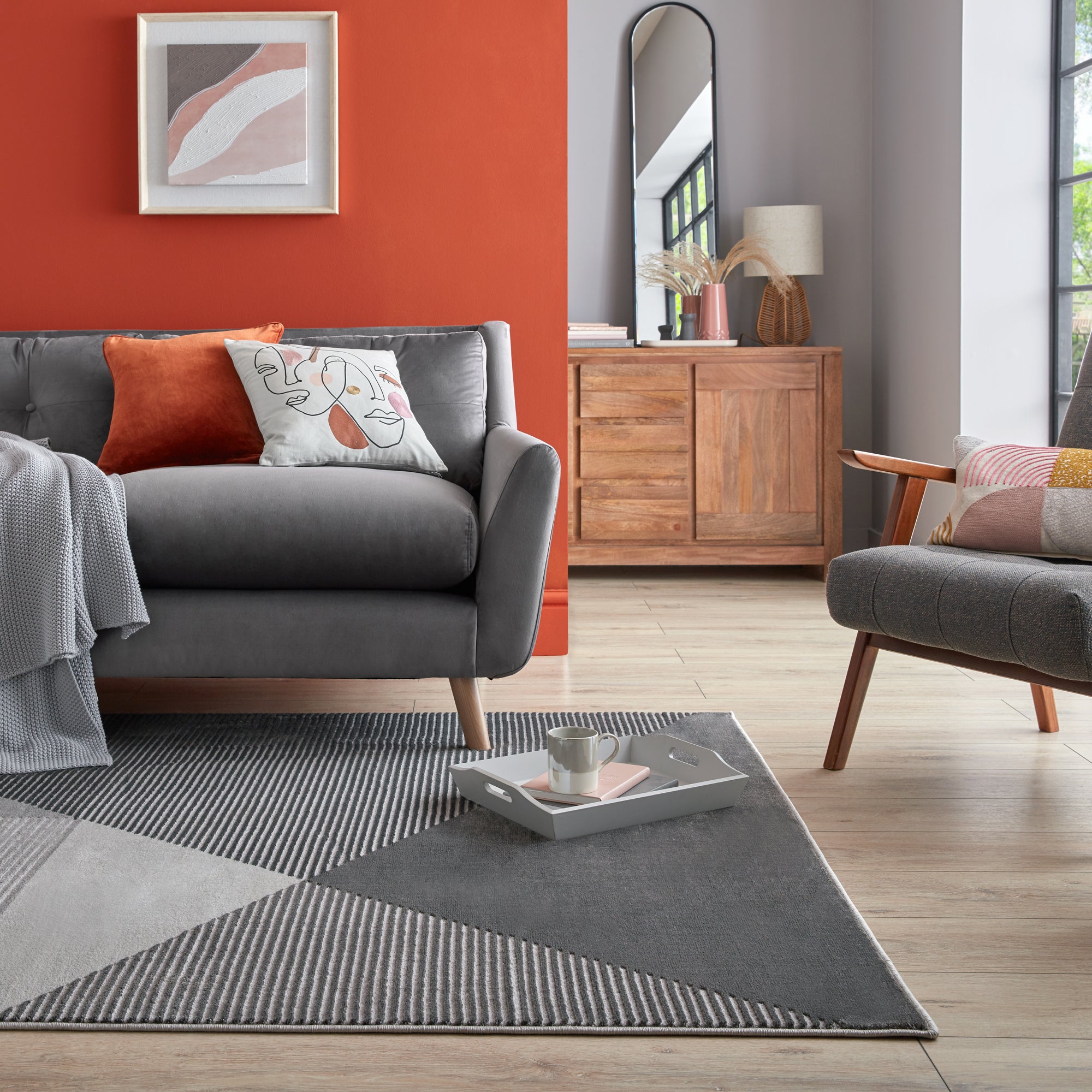 Modern Texture Rug Grey Price Comparisons | Compare The Build