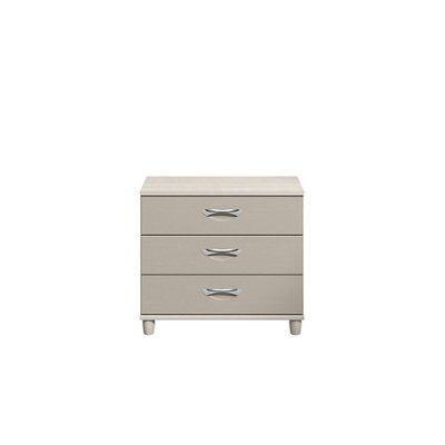 Consort Juno Textured Cashmere Elm Effect 3 Drawer Chest Of Drawers (H)710mm (W)800mm (D)420mm Price Comparisons | Compare The Build
