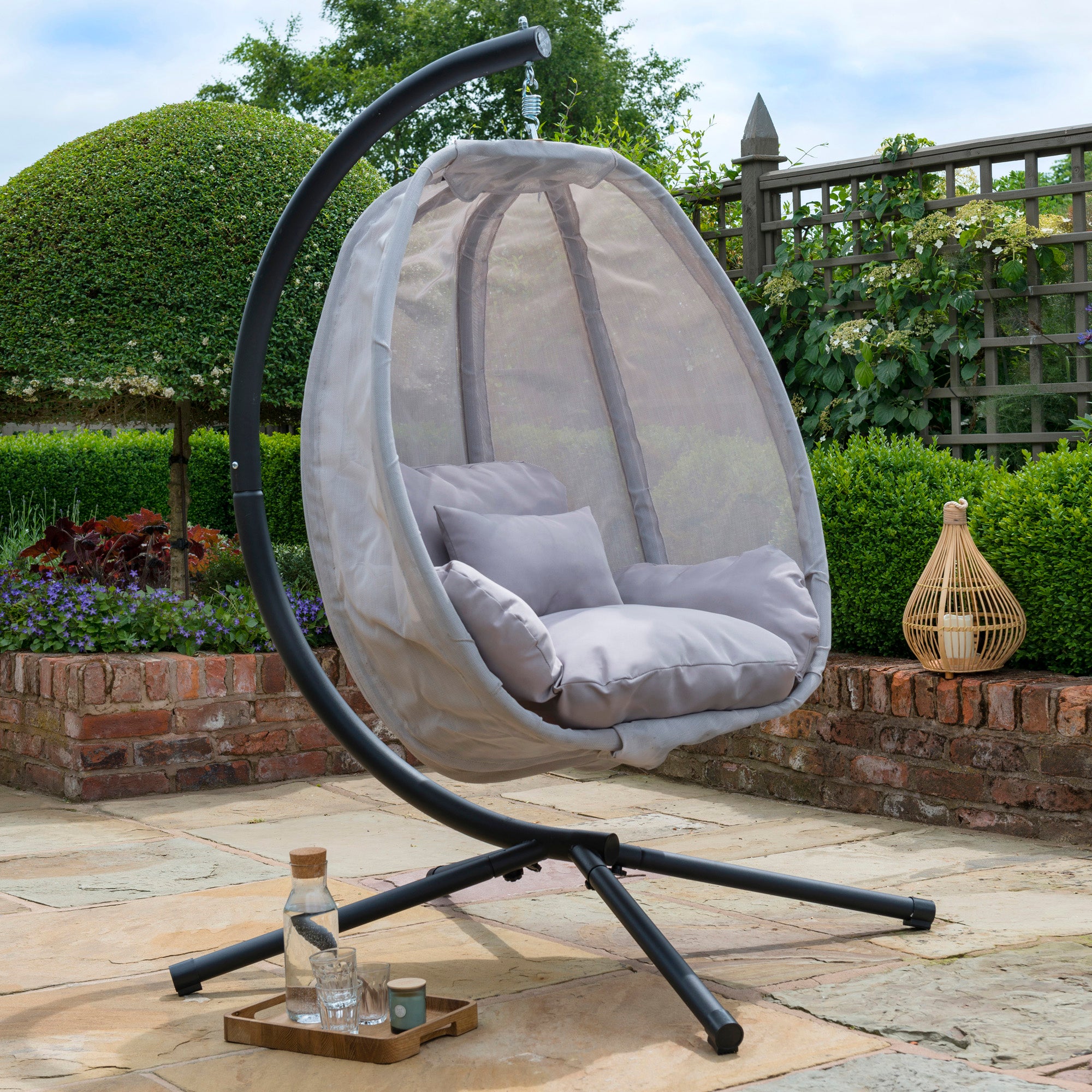 Grey Cocoon Egg Chair Grey Price Comparisons | Compare The Build