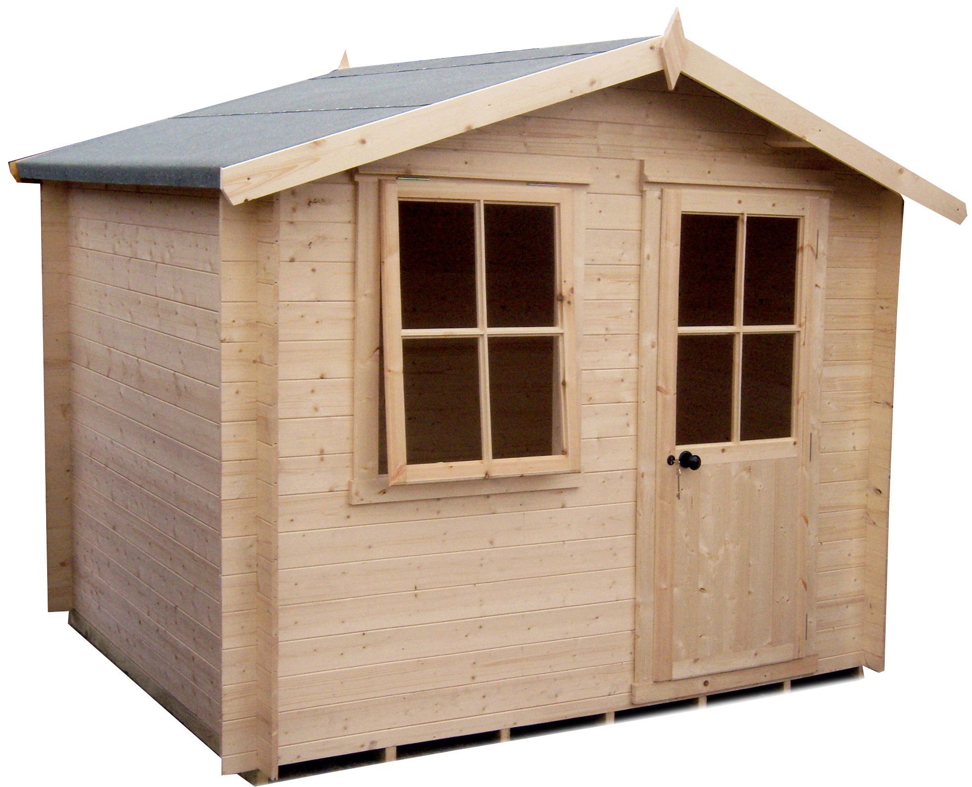 Shire Hartley 7X7 Apex Tongue & Groove Wooden Cabin (Base Included) | Compare The Build