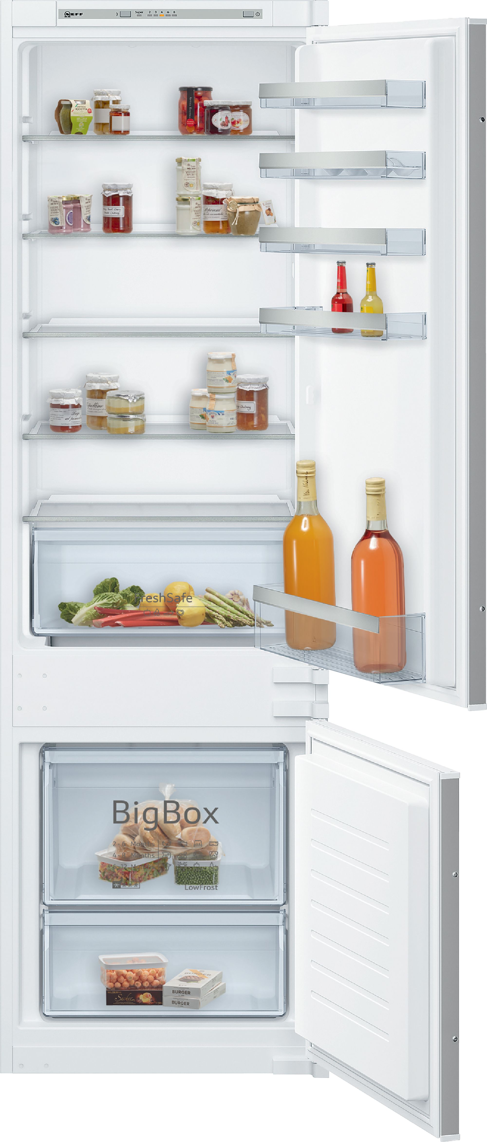 Neff Ki5872Sf0G 70:30 White Integrated Fridge Freezer Price Comparisons | Compare The Build