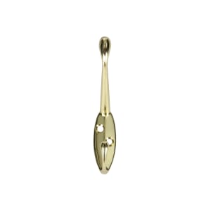 Wickes Polished Brass Hat & Coat Hook - Pack of 2 Price Comparisons | Compare The Build