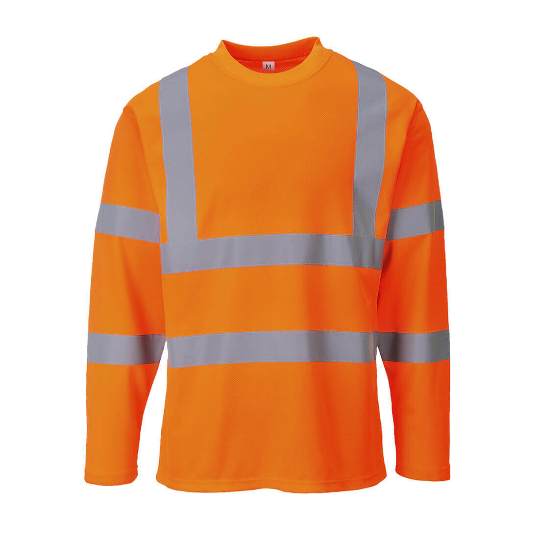 Portwest Mens Class 3 Hi Vis Long Sleeved Cotton Comfort T Shirt Orange S Price Comparisons | Compare The Build