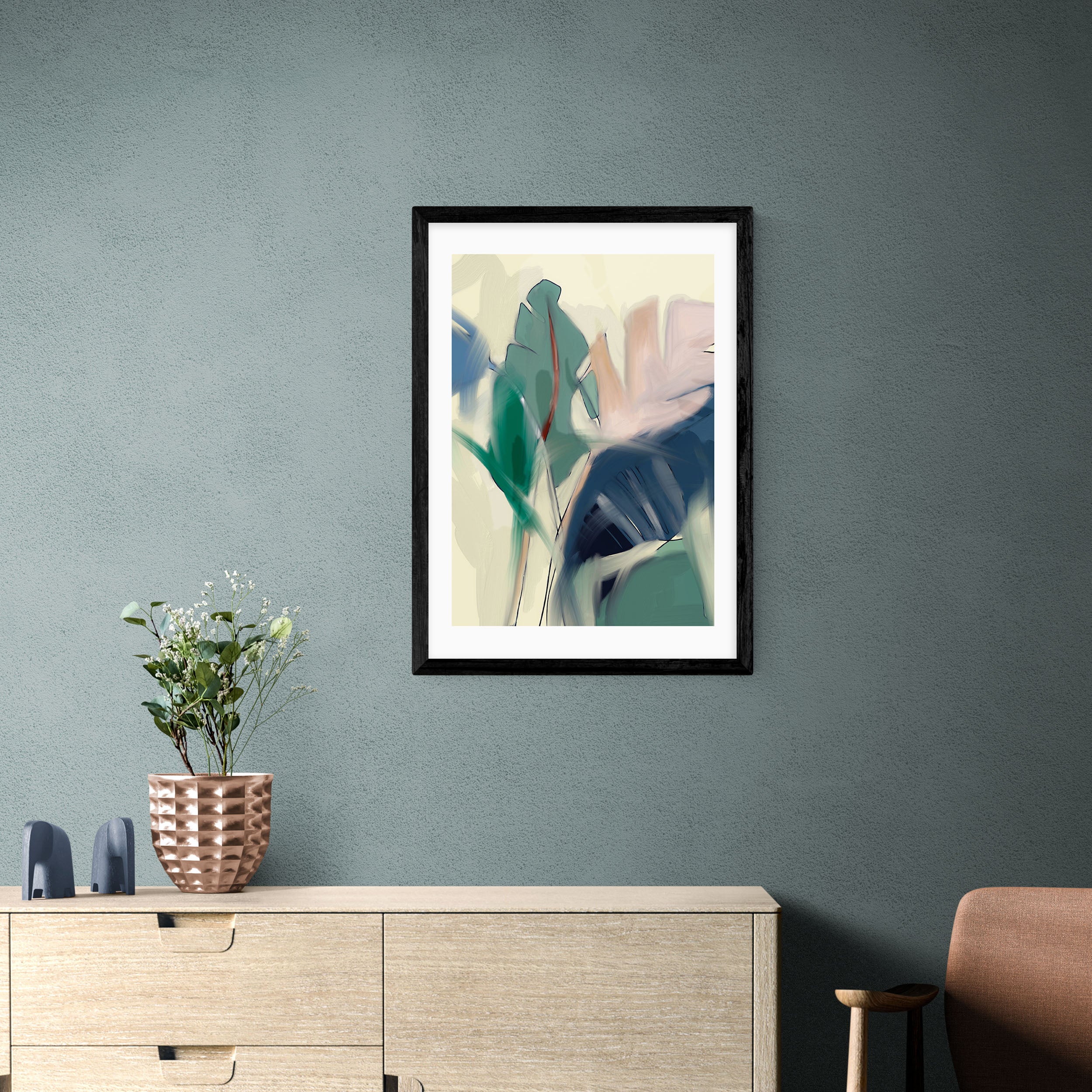 East End Prints Pastel Leaves Print Green Price Comparisons | Compare The Build