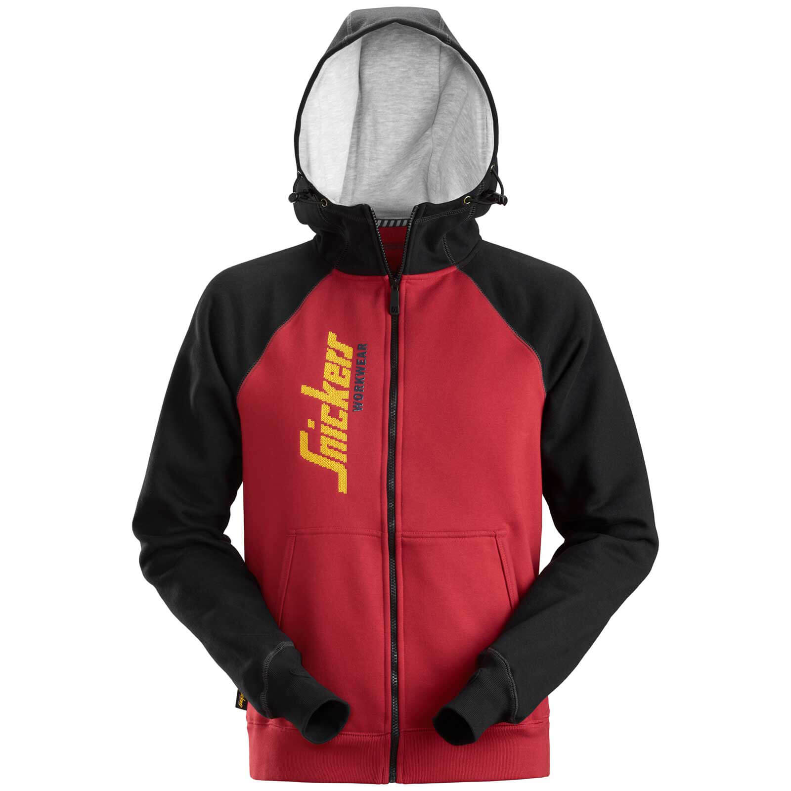 Snickers 2888 Logo Full Zip Sweatshirt Hoodie Red / Black S Price Comparisons | Compare The Build