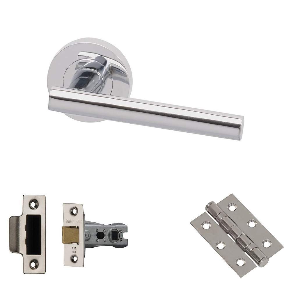 XL Joinery Loire Polished Chrome Latch Door Handle Pack - 65mm LOIREHP65 | Compare The Build