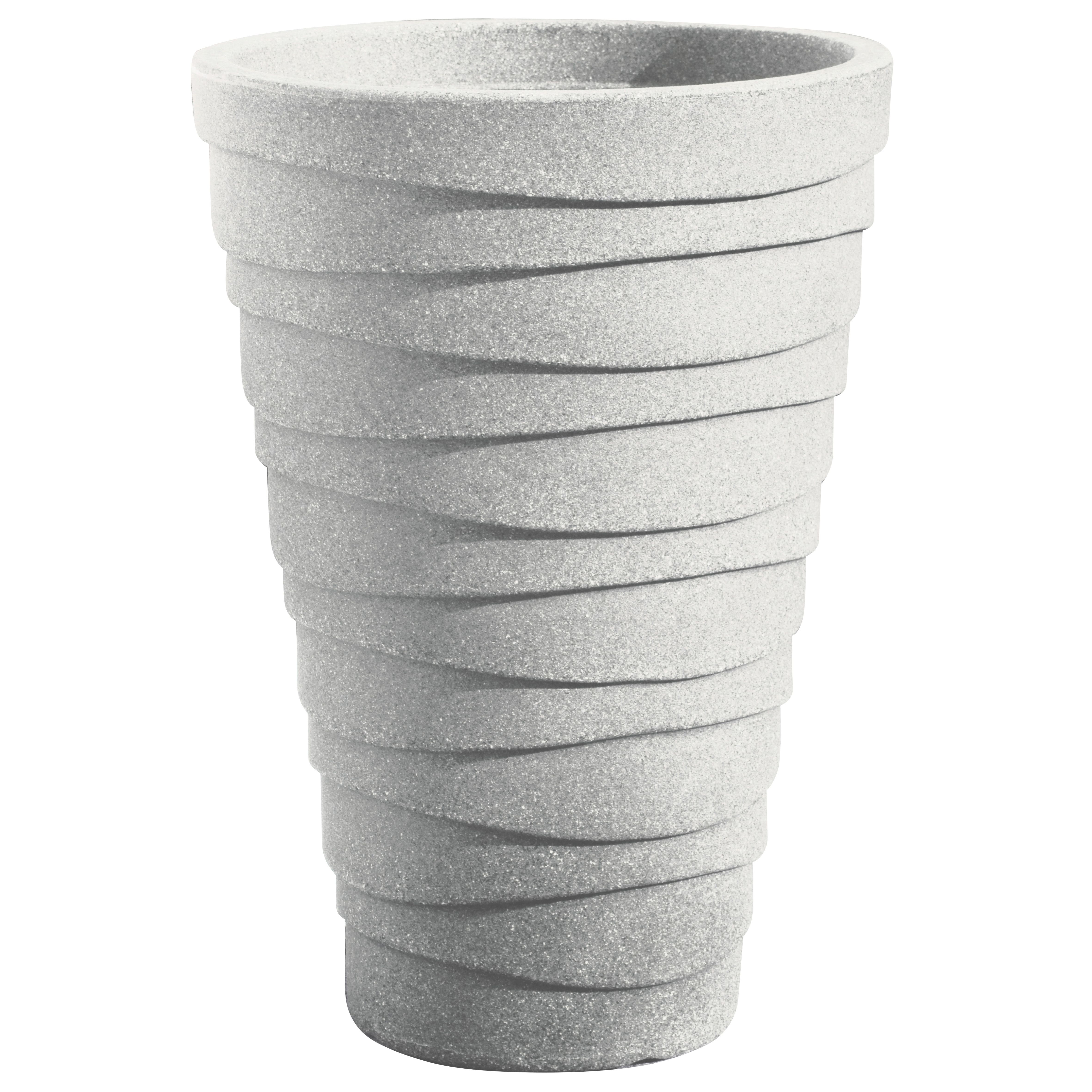 Sankey Trojan Round Plastic Light Grey Plant Pot (H)450mm (Dia)480mm | Compare The Build