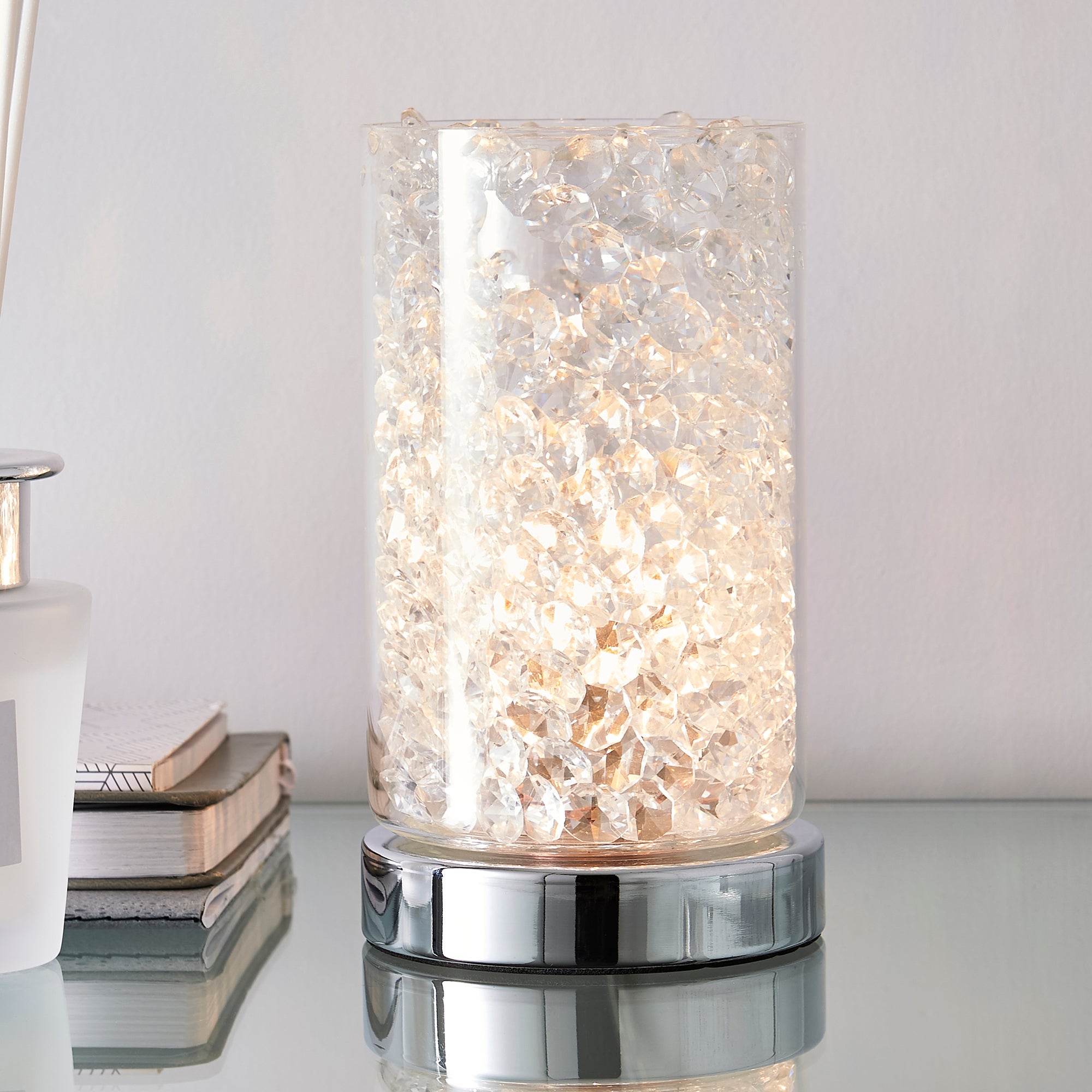 Adela Pad Chrome Touch Dimmable Table Lamp Chrome Price Comparisons | Compare The Build