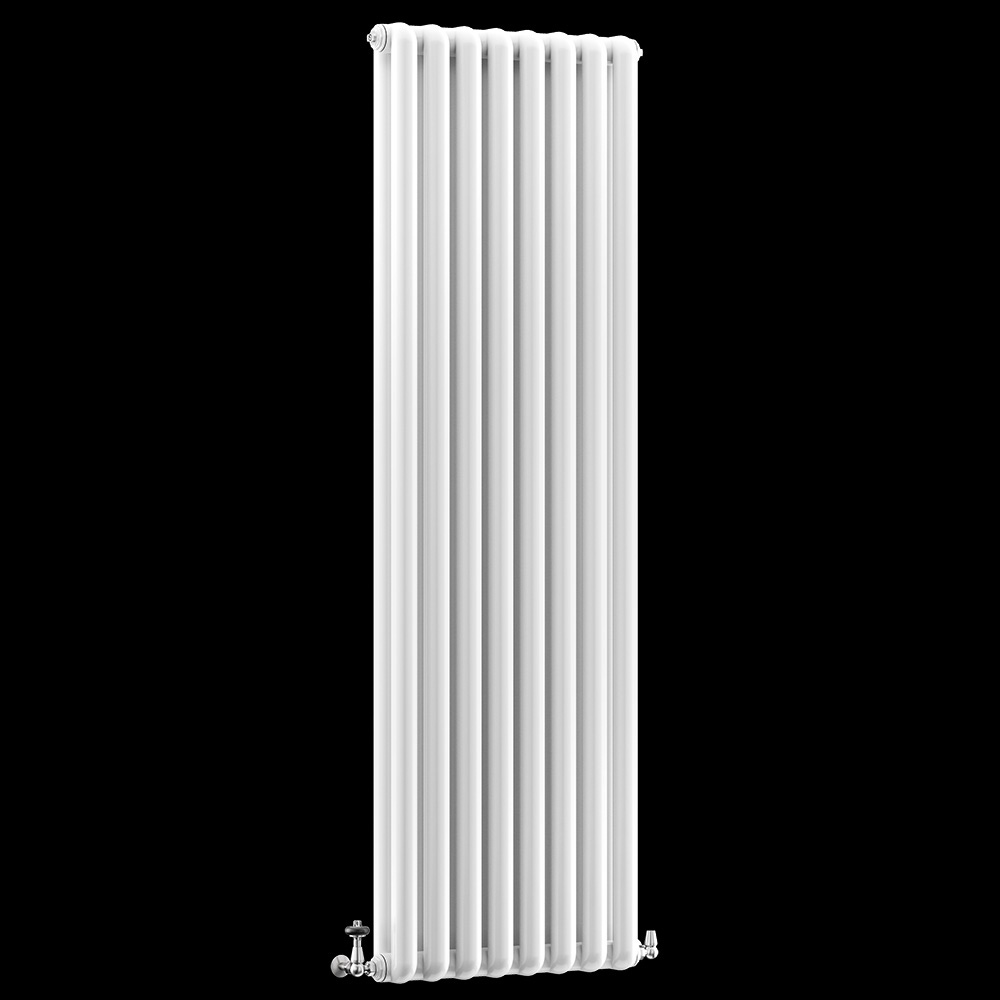 Nordic Zeta Aluminium 2 Column Vertical Radiator, White, 1849mm x 524mm Price Comparisons | Compare The Build