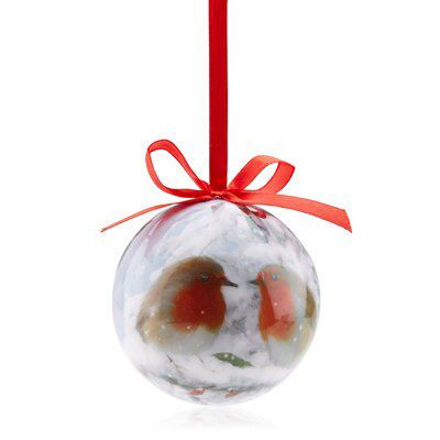 Skip20D 75mm Robin Decoupage Bauble Price Comparisons | Compare The Build