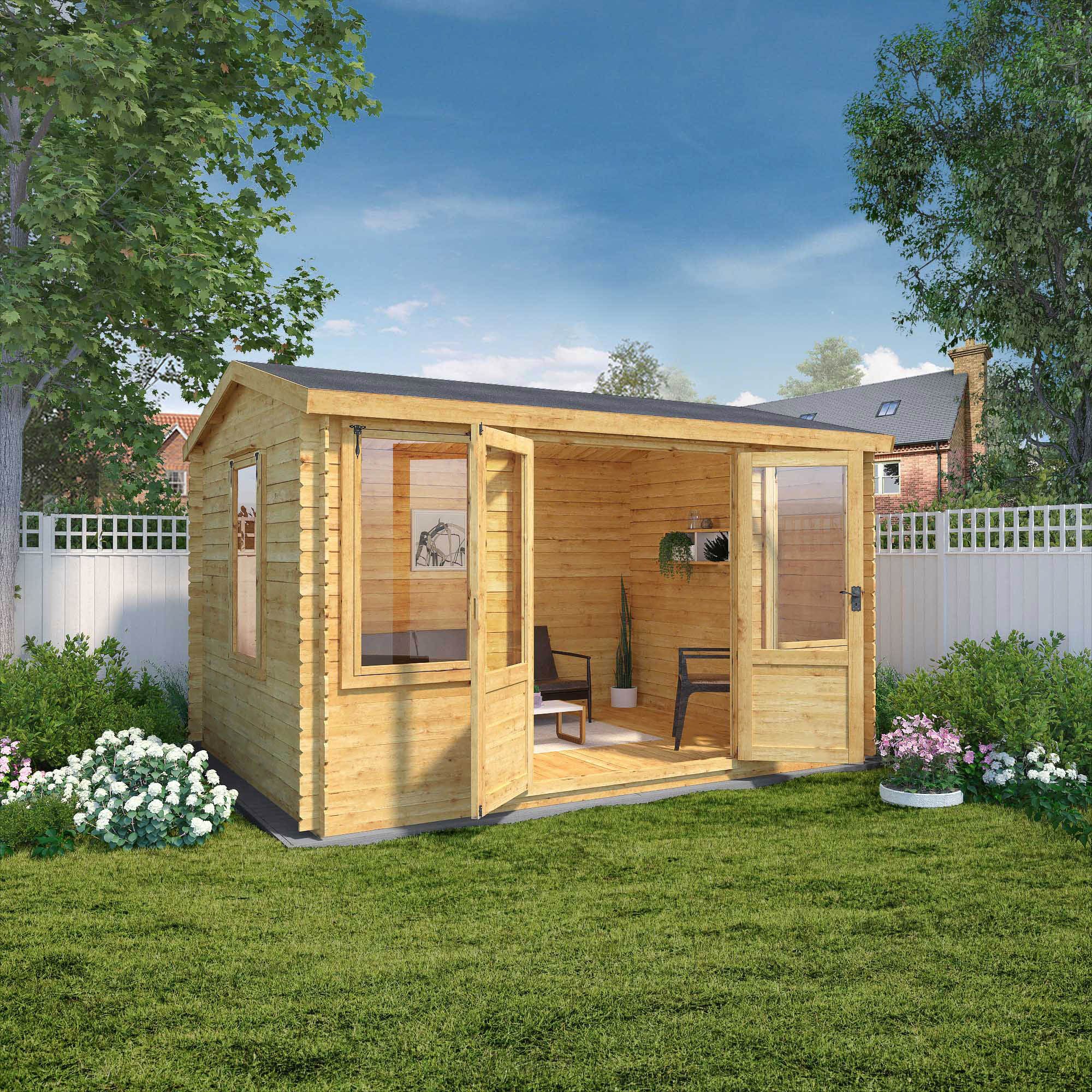 Mercia 4X3M Reverse Apex Tongue & Groove Cabin With Double Door Price Comparisons | Compare The Build