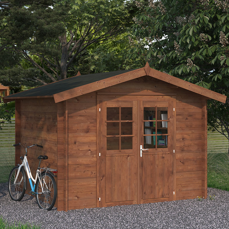 Palmako Valentine 2.8m x 2.3m Premium Log Cabin Shed (28mm) Price Comparisons | Compare The Build