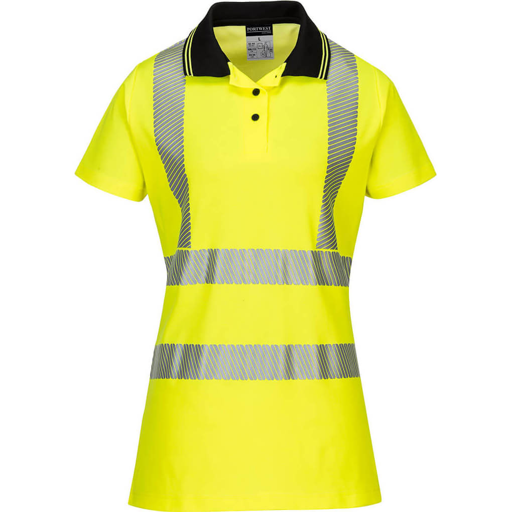 Portwest Ladies Class 2 Hi Vis Polo Shirt Yellow / Black M Price Comparisons | Compare The Build