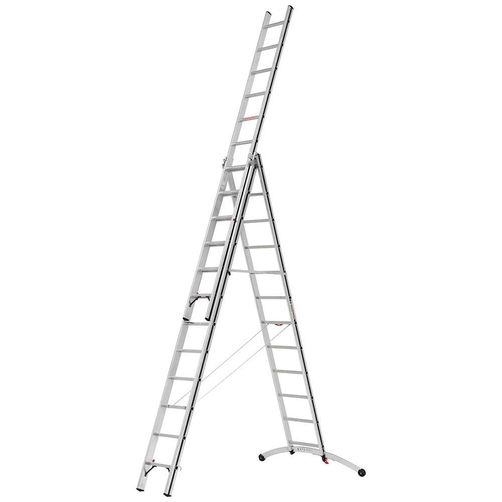 Hymer AluPro 3 Section Black Line Smart Base Combination Ladder 3.52m - 8.02m 7024736 Price Comparisons | Compare The Build