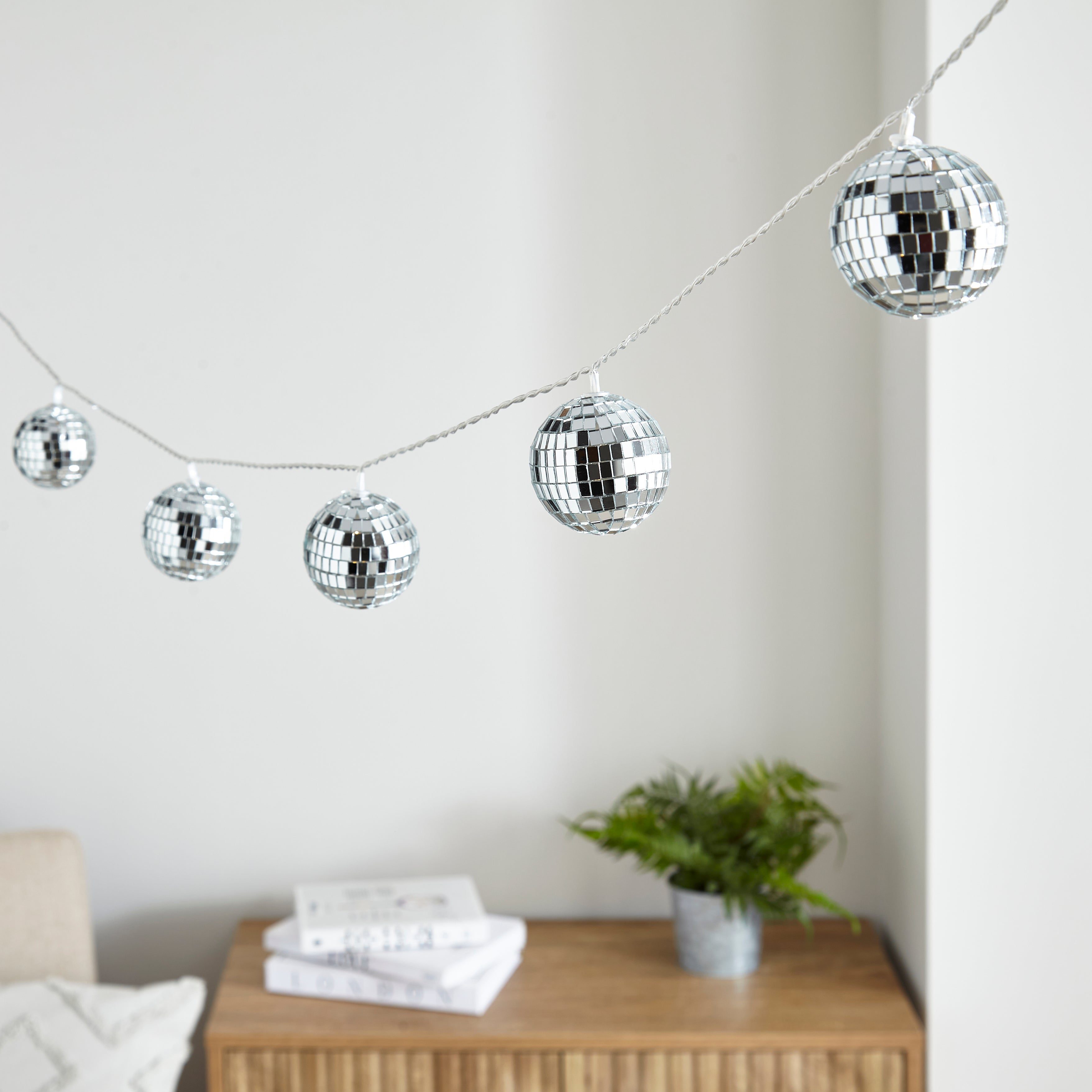 Mirror Ball String Lights Silver Price Comparisons | Compare The Build