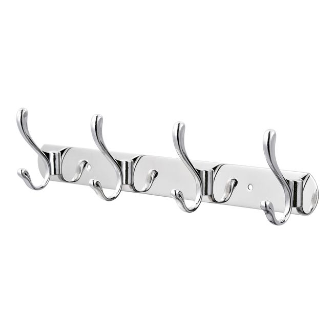 GoodHome Ormara Silver Stainless Steel Hook Rail (H)85mm Price Comparisons | Compare The Build