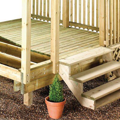 Softwood 3 Step Deck Riser (L) 813mm Price Comparisons | Compare The Build