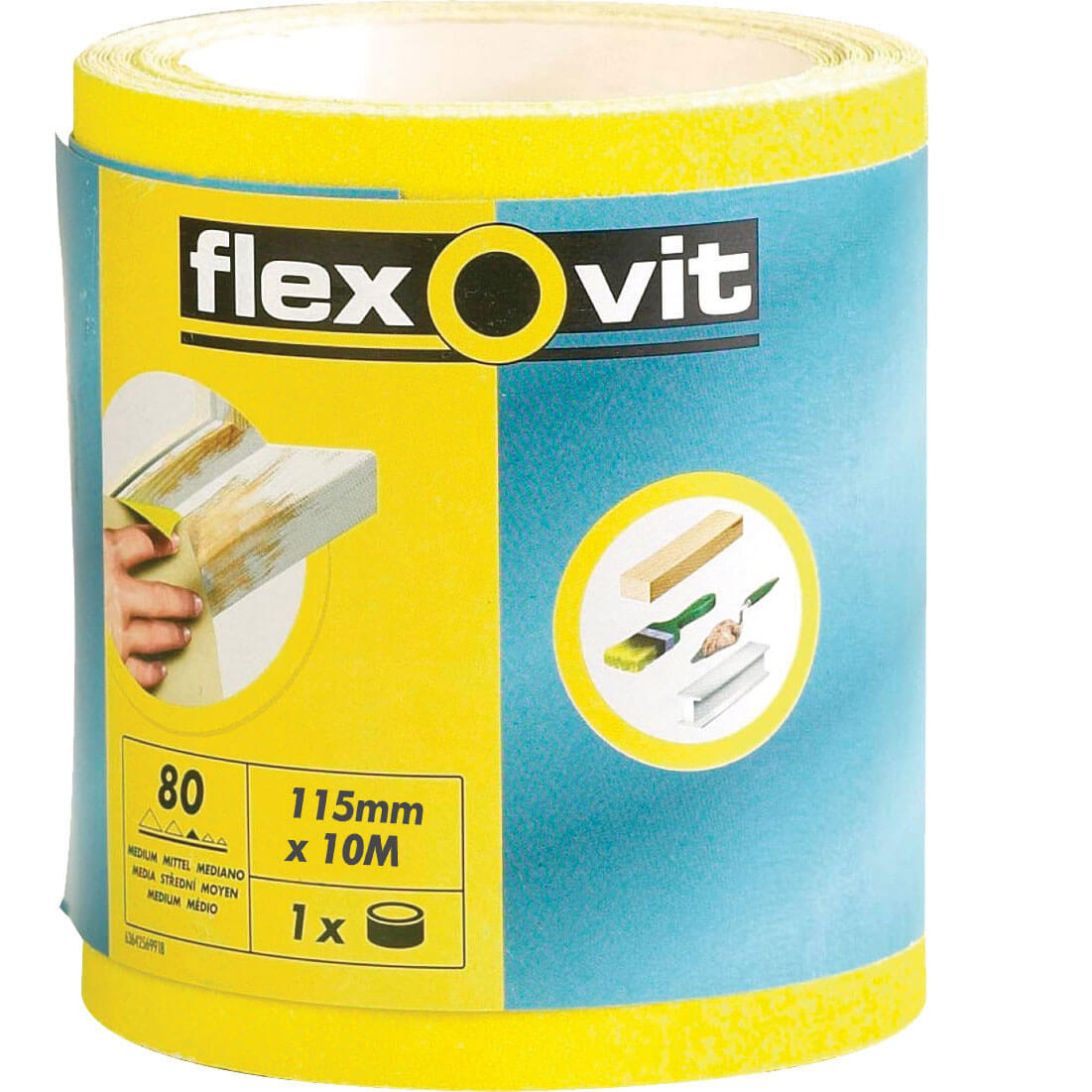 Flexovit High Performance Sanding Roll 115mm 10m 60g Price Comparisons | Compare The Build