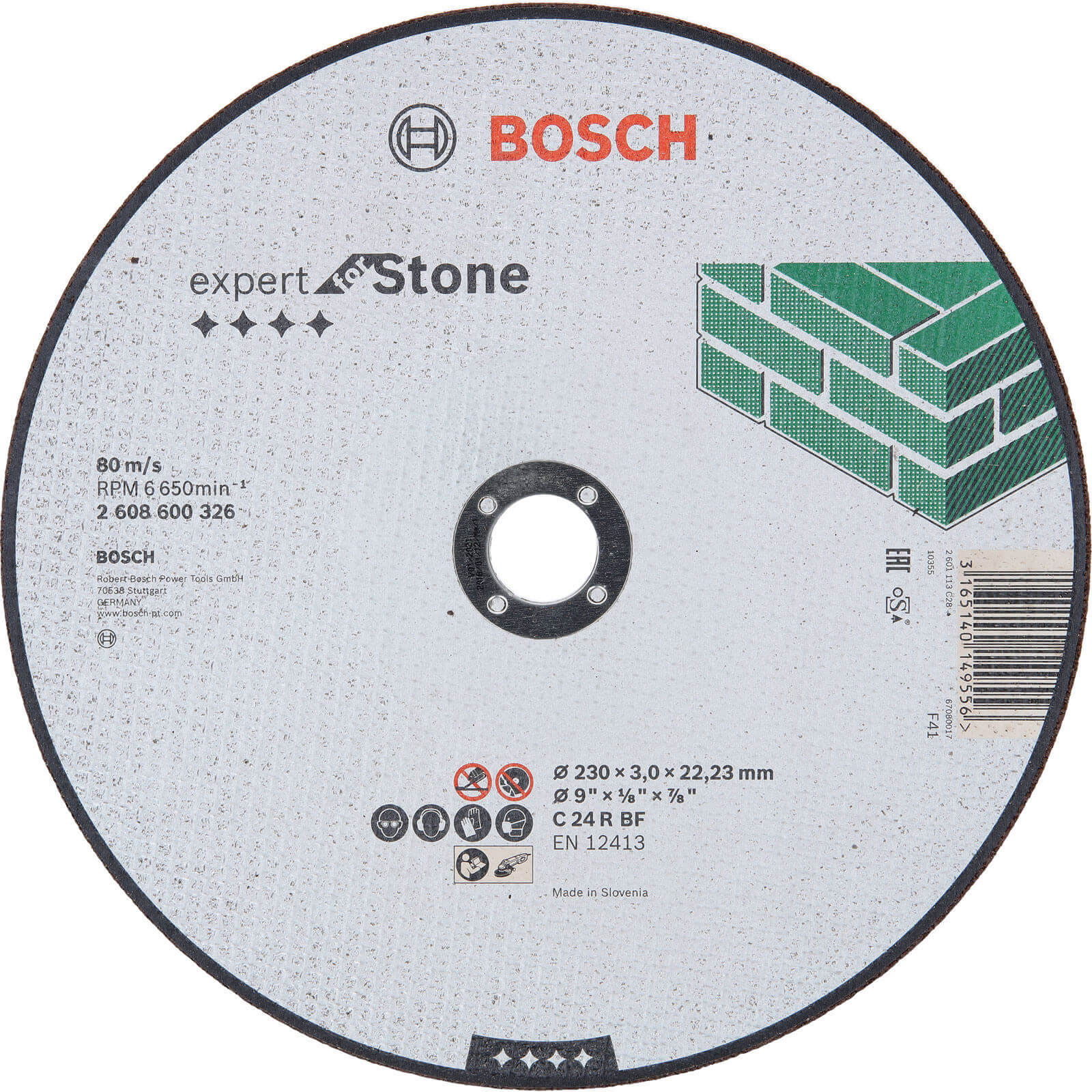 Bosch C24R BF Flat Stone Cutting Disc 230mm Price Comparisons | Compare The Build